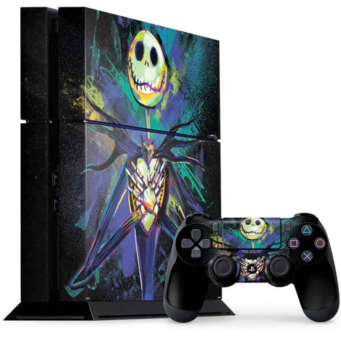 Disney The Nightmare Before Christmas Jack Skellington Art PS4 Console and Controller Bundle Skin