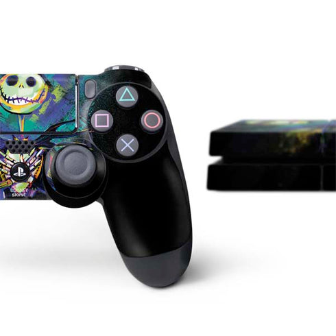 Disney The Nightmare Before Christmas Jack Skellington Art PS4 Console and Controller Bundle Skin