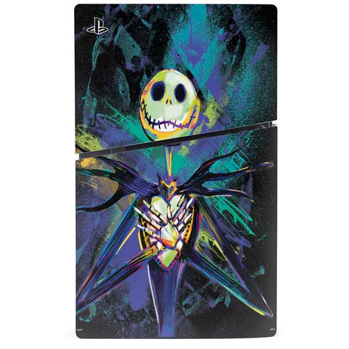 Disney The Nightmare Before Christmas Jack Skellington Art PS5 Slim Disk Console Skin