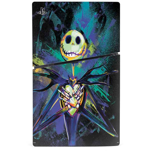 Disney The Nightmare Before Christmas Jack Skellington Art PS5 Slim Digital Edition Console Skin