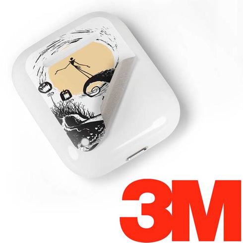 Disney The Nightmare Before Christmas Jack on Spiral Hill Art Apple AirPods Skin