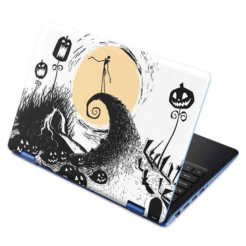 Disney The Nightmare Before Christmas Jack on Spiral Hill Art Aspire R11 11.6in Skin