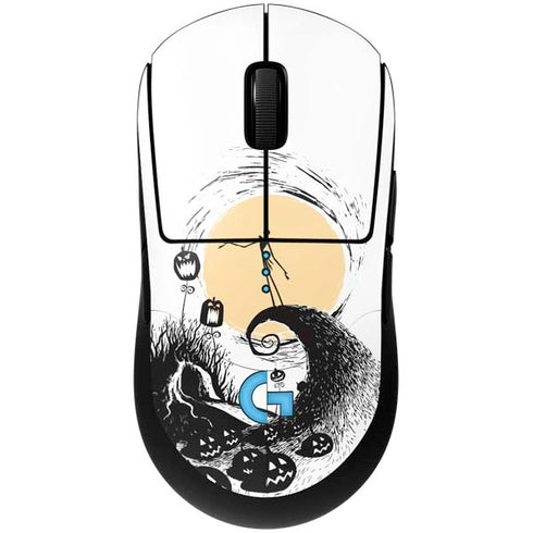 Disney The Nightmare Before Christmas Jack on Spiral Hill Art G Pro Wireless Gaming Mouse Skin