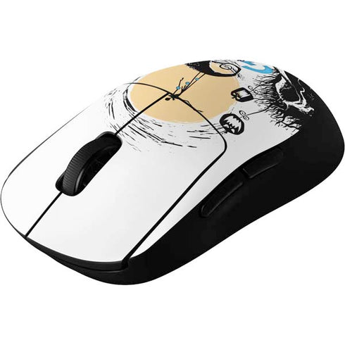 Disney The Nightmare Before Christmas Jack on Spiral Hill Art G Pro Wireless Gaming Mouse Skin