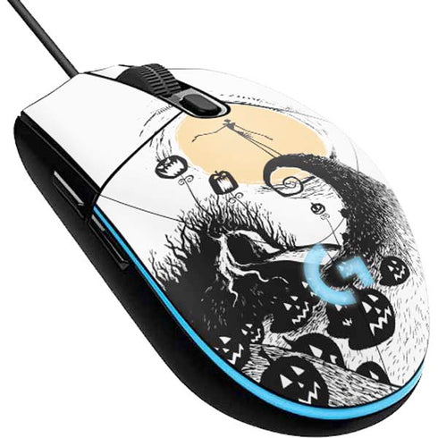 Disney The Nightmare Before Christmas Jack on Spiral Hill Art G203 Prodigy RGB Wired Gaming Mouse Skin