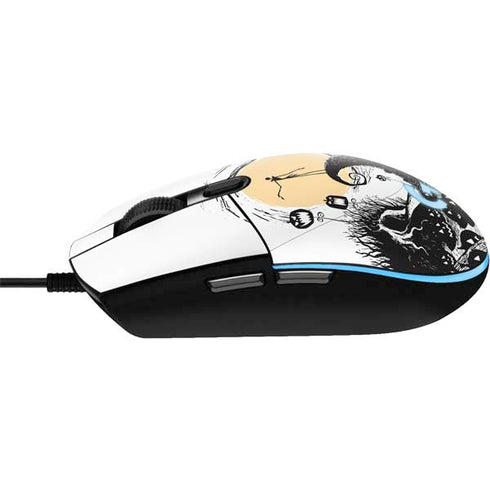 Disney The Nightmare Before Christmas Jack on Spiral Hill Art G203 Prodigy RGB Wired Gaming Mouse Skin