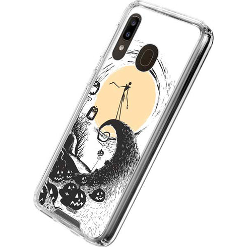 Disney The Nightmare Before Christmas Jack on Spiral Hill Art Galaxy A30 Clear Case