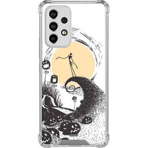 Disney The Nightmare Before Christmas Jack on Spiral Hill Art Galaxy A33 5G Clear Case