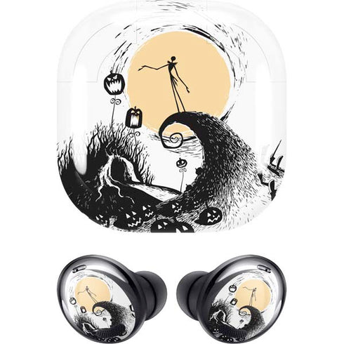 Disney The Nightmare Before Christmas Jack on Spiral Hill Art Galaxy Buds Pro Skin