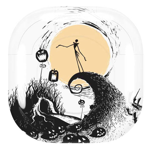 Disney The Nightmare Before Christmas Jack on Spiral Hill Art Galaxy Buds Pro Skin