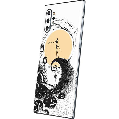 Disney The Nightmare Before Christmas Jack on Spiral Hill Art Galaxy Note 10 Plus Skin