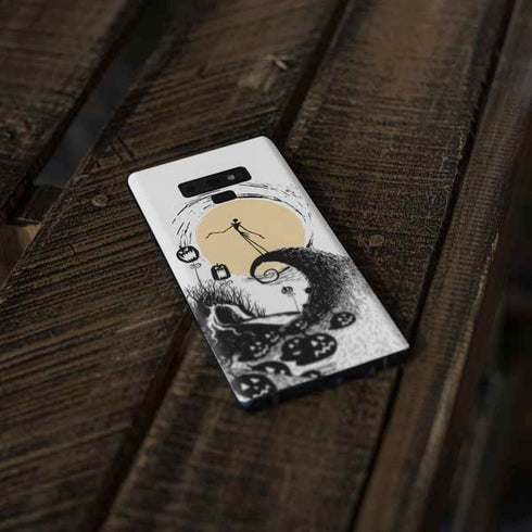 Disney The Nightmare Before Christmas Jack on Spiral Hill Art Galaxy Note 9 Skin