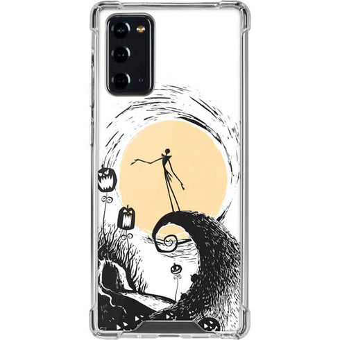 Disney The Nightmare Before Christmas Jack on Spiral Hill Art Galaxy Note20 5G Clear Case