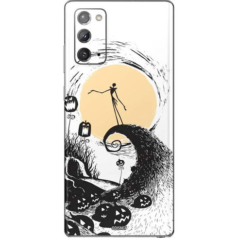 Disney The Nightmare Before Christmas Jack on Spiral Hill Art Galaxy Note20 5G Skin