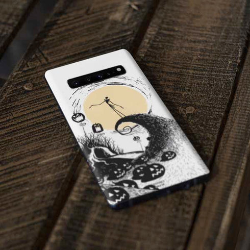 Disney The Nightmare Before Christmas Jack on Spiral Hill Art Galaxy S10 Plus Skin
