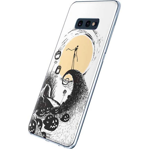 Disney The Nightmare Before Christmas Jack on Spiral Hill Art Galaxy S10e Skin