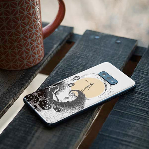 Disney The Nightmare Before Christmas Jack on Spiral Hill Art Galaxy S10e Skin