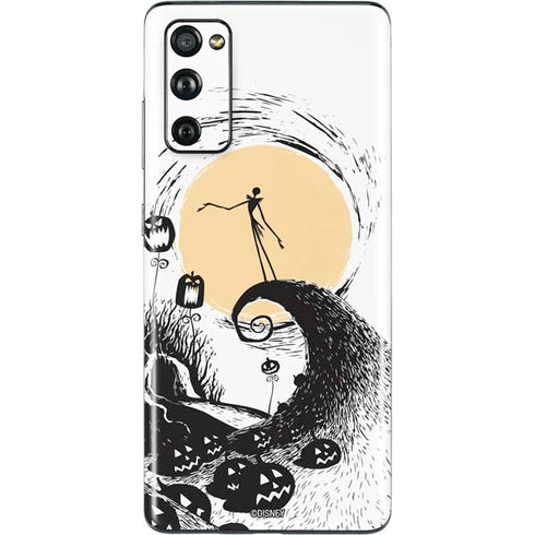 Disney The Nightmare Before Christmas Jack on Spiral Hill Art Galaxy S20 Fan Edition Skin