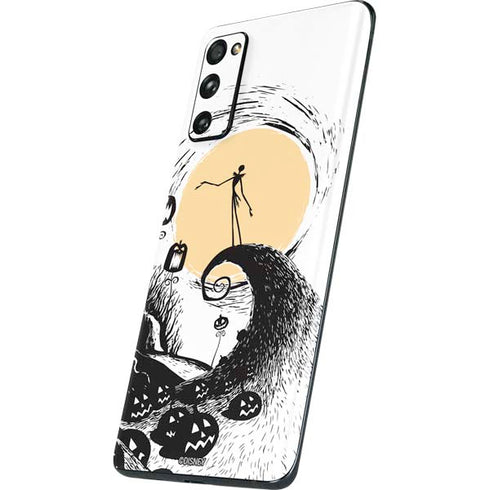 Disney The Nightmare Before Christmas Jack on Spiral Hill Art Galaxy S20 Fan Edition Skin