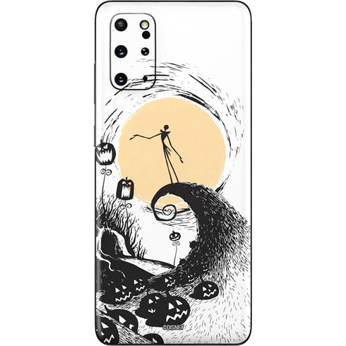 Disney The Nightmare Before Christmas Jack on Spiral Hill Art Galaxy S20 Plus Skin