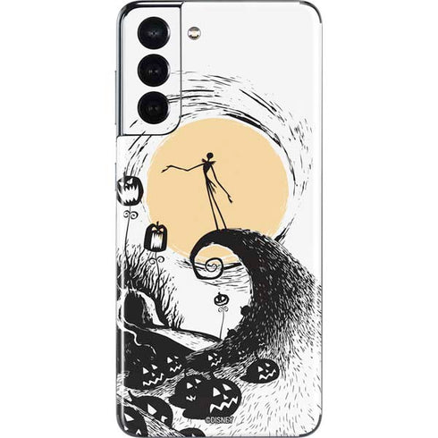 Disney The Nightmare Before Christmas Jack on Spiral Hill Art Galaxy S21 5G Skin