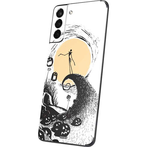 Disney The Nightmare Before Christmas Jack on Spiral Hill Art Galaxy S21 5G Skin