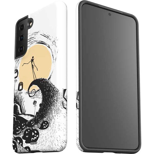 Disney The Nightmare Before Christmas Jack on Spiral Hill Art Galaxy S21 FE Pro Case