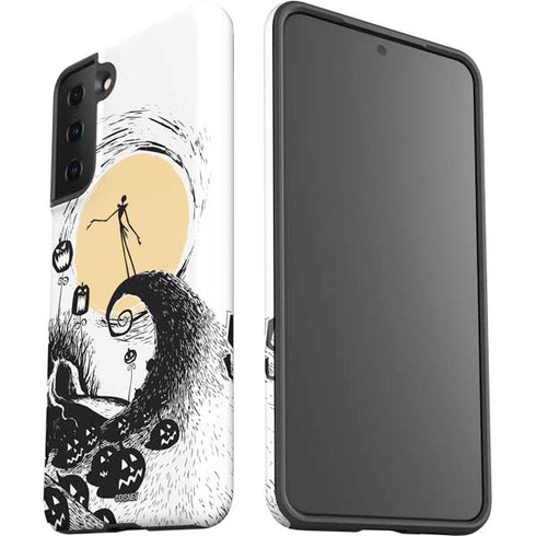 Disney The Nightmare Before Christmas Jack on Spiral Hill Art Galaxy S21 Plus 5G Pro Case