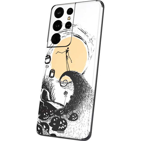 Disney The Nightmare Before Christmas Jack on Spiral Hill Art Galaxy S21 Ultra 5G Skin