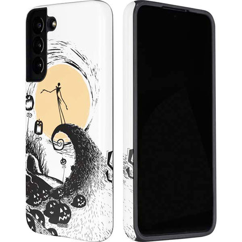 Disney The Nightmare Before Christmas Jack on Spiral Hill Art Galaxy S22 Pro Case