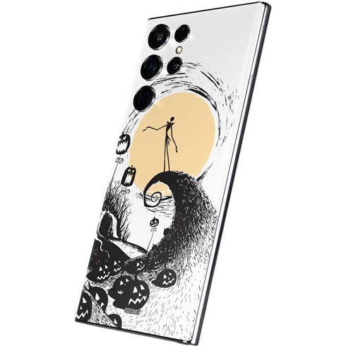 Disney The Nightmare Before Christmas Jack on Spiral Hill Art Galaxy S22 Ultra Skin
