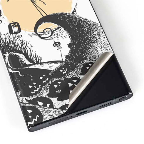 Disney The Nightmare Before Christmas Jack on Spiral Hill Art Galaxy S22 Ultra Skin