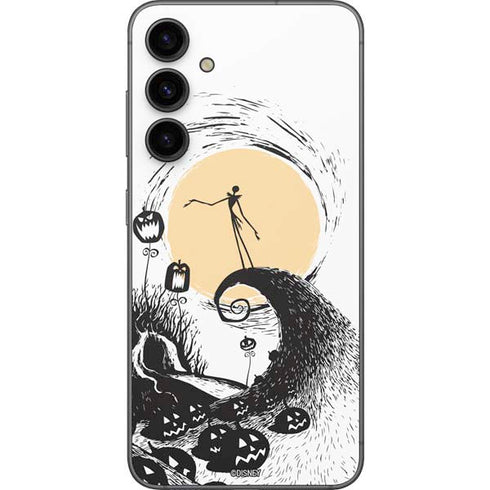 Disney The Nightmare Before Christmas Jack on Spiral Hill Art Galaxy S23 FE Skin