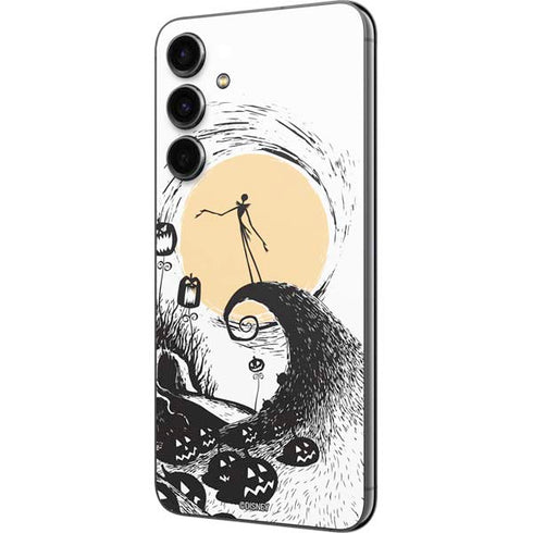 Disney The Nightmare Before Christmas Jack on Spiral Hill Art Galaxy S23 FE Skin