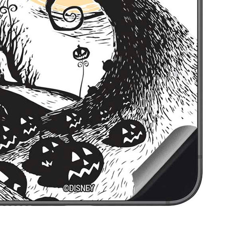 Disney The Nightmare Before Christmas Jack on Spiral Hill Art Galaxy S23 FE Skin