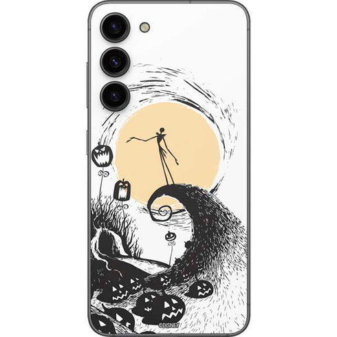 Disney The Nightmare Before Christmas Jack on Spiral Hill Art Galaxy S23 Plus Skin