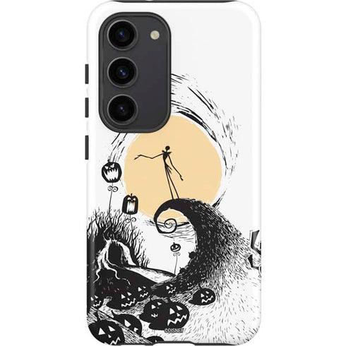 Disney The Nightmare Before Christmas Jack on Spiral Hill Art Galaxy S23 Pro Case