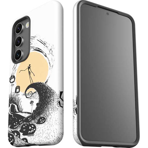 Disney The Nightmare Before Christmas Jack on Spiral Hill Art Galaxy S23 Pro Case