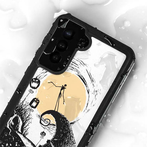Disney The Nightmare Before Christmas Jack on Spiral Hill Art Galaxy S23 Waterproof Case