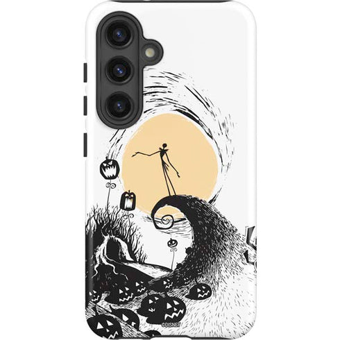 Disney The Nightmare Before Christmas Jack on Spiral Hill Art Galaxy S24 Plus Impact Case