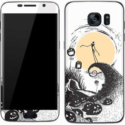 Disney The Nightmare Before Christmas Jack on Spiral Hill Art Galaxy S7 Skin