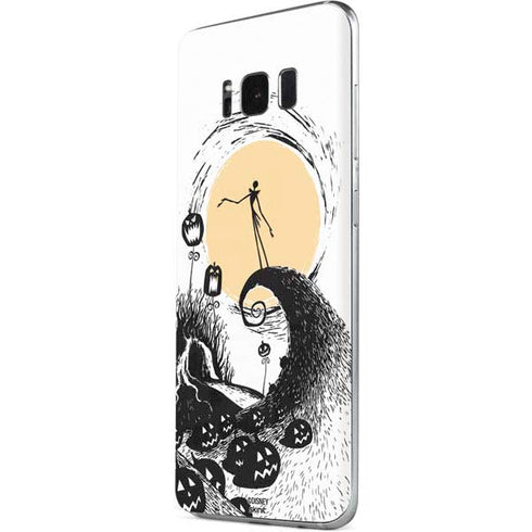 Disney The Nightmare Before Christmas Jack on Spiral Hill Art Galaxy S8 Skin