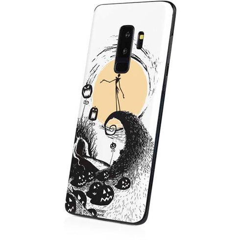 Disney The Nightmare Before Christmas Jack on Spiral Hill Art Galaxy S9 Plus Skin