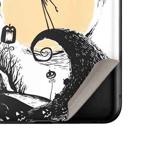 Disney The Nightmare Before Christmas Jack on Spiral Hill Art Galaxy Z Flip Skin