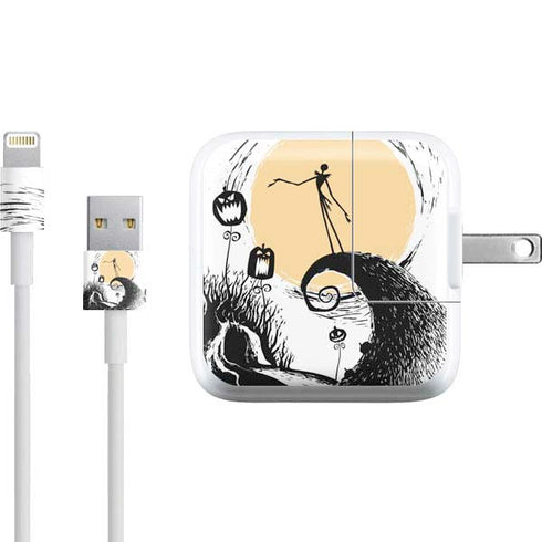 Disney The Nightmare Before Christmas Jack on Spiral Hill Art iPad Charger (10W USB) Skin