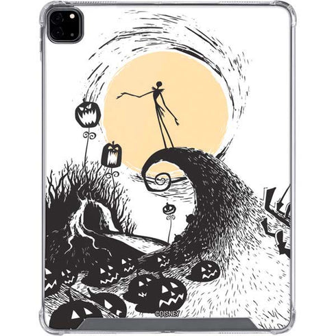 Disney The Nightmare Before Christmas Jack on Spiral Hill Art iPad Pro 12.9in (2020) Clear Case