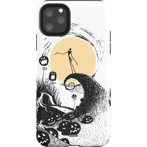 Disney The Nightmare Before Christmas Jack on Spiral Hill Art iPhone 11 Pro Max Impact Case