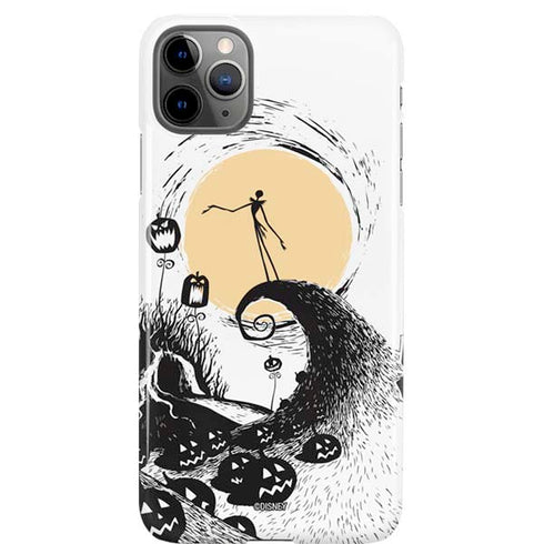 Disney The Nightmare Before Christmas Jack on Spiral Hill Art iPhone 11 Pro Max Lite Case