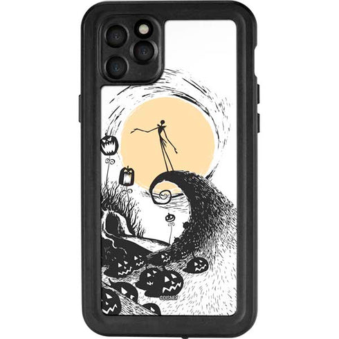 Disney The Nightmare Before Christmas Jack on Spiral Hill Art iPhone 11 Pro Max Waterproof Case