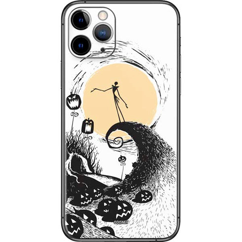 Disney The Nightmare Before Christmas Jack on Spiral Hill Art iPhone 11 Pro Skin